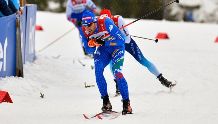 Federico Pellegrino durante una gara