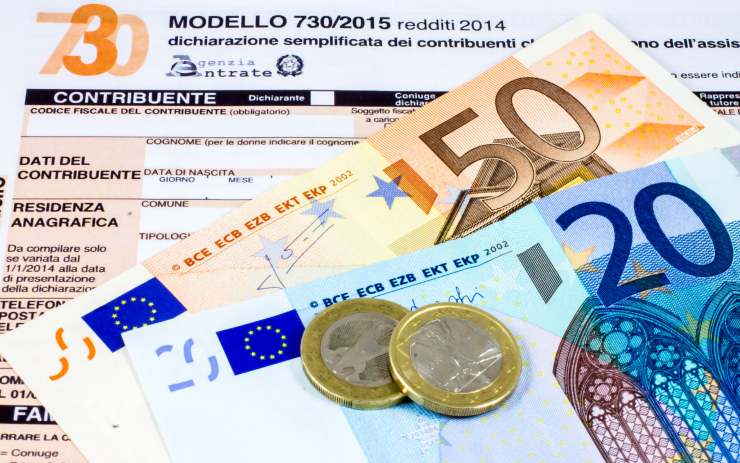 Modello 730, monete e banconote euro