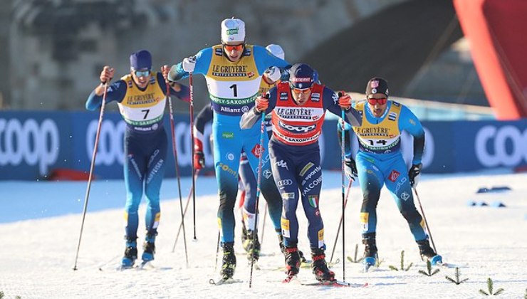 Fondisti durante una sprint